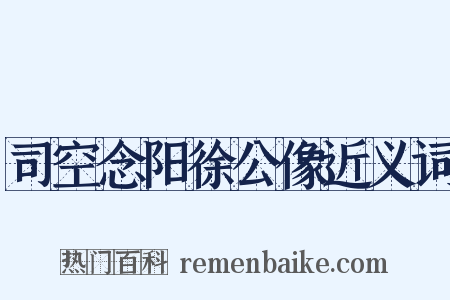 司空念阳徐公像近义词是什么意思的图片